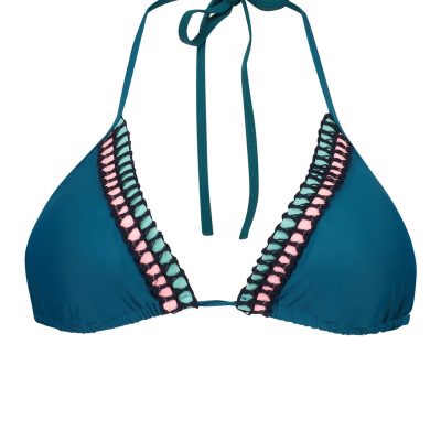 Stijlvolle Shiwi Triangel Bikinitop In Petrol Blue – Perfecte Pasvorm