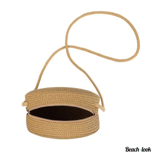 Beige Ibiza handtas met metalen rits – trendy accessoire zomer 2025
