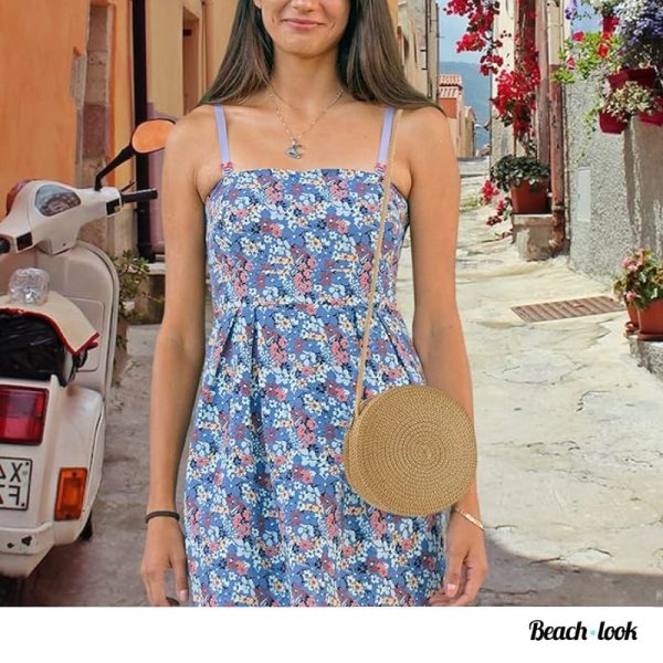 Ronde handtas op het strand – Ibiza stijl