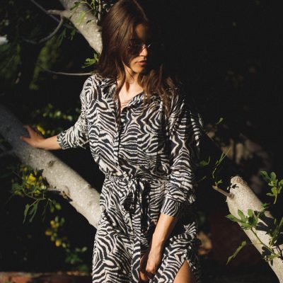Panos Emporio Ismene Zebra Strandjurk